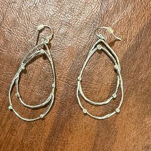 Elegant Silver Teardrop Earrings